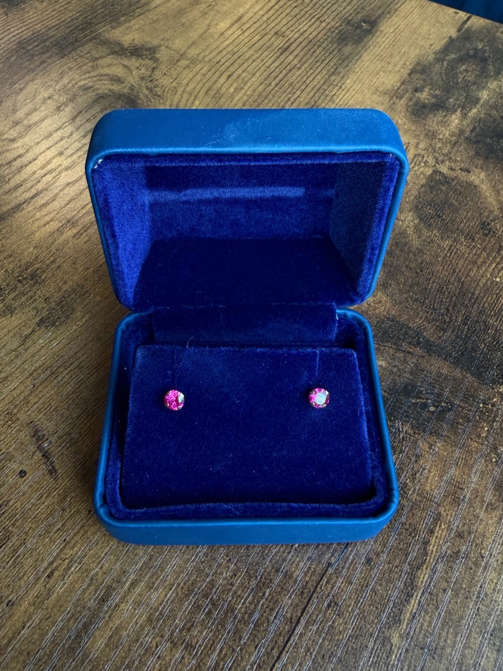 10K Gold Ruby Stud Earrings